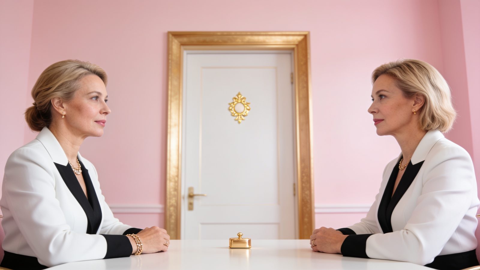 Two clinic owners sitting across a table in an unhurried consultation